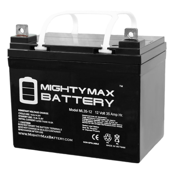 Mighty Max Battery 12V 35AH Battery for Trident Standard Power Wheelchair ML35-1242363